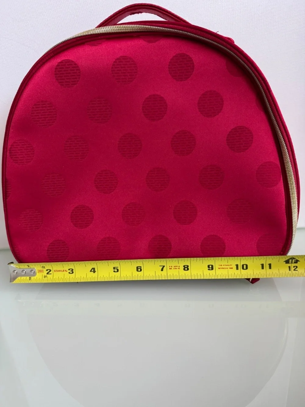 Estée Lauder 2025 Blockbuster Red Polka Dot Train Case Makeup Bag